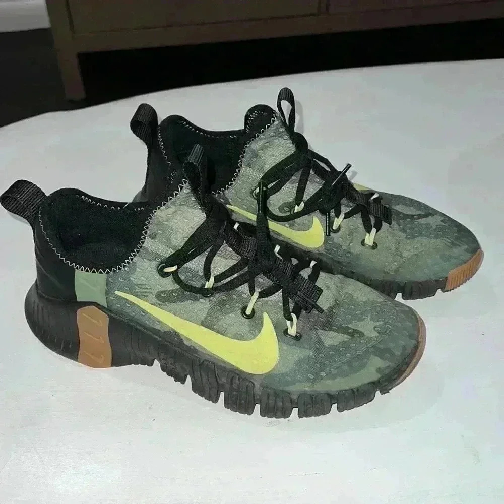 Nike Free Metcon 3 Training Shoes Camo Black Green Men’s Size 8.5 - Picture 2 of 10